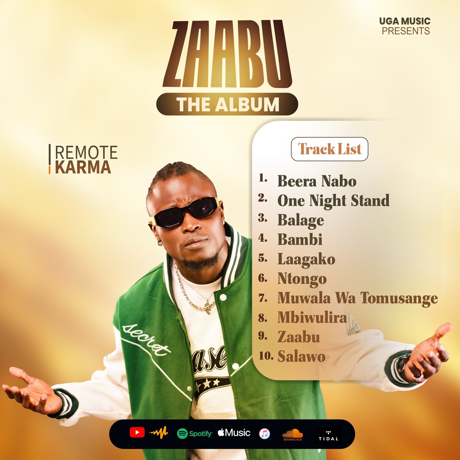 Ugandan Star Remote Karma Drops Highly Anticipated Album “Zaabu The Album"